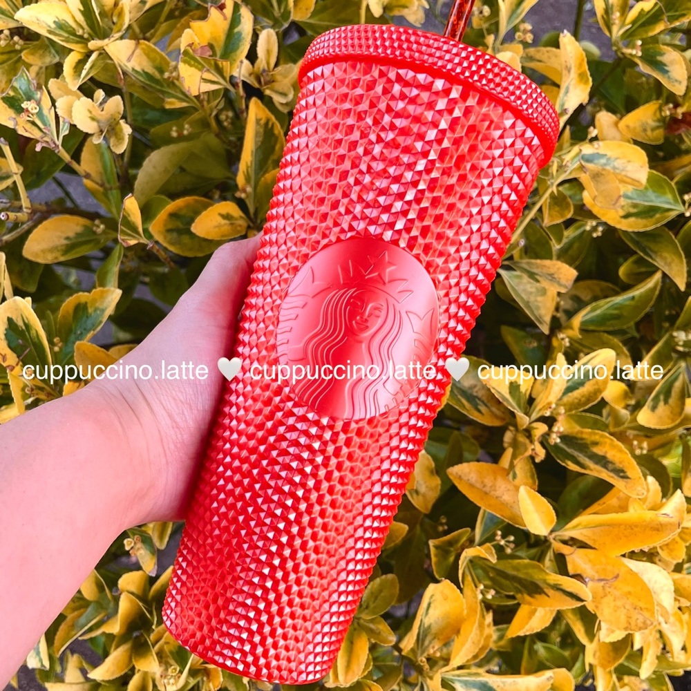 🎃LAST ONE🍂Starbucks Fall Halloween 2022 ‘Bling Pearlized’ Orange Studded Tumbler